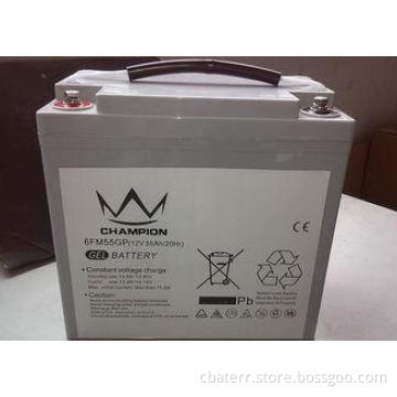6FM55G 12v 55ah Gel Lead Acid Battery Golf Cart / Electric